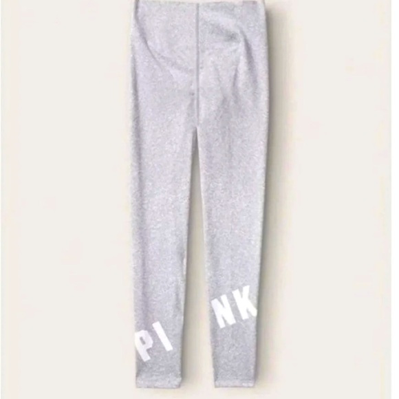 NEW VS PINK COMPRESSION LEGGINGS LARGE - Picture 1 of 2